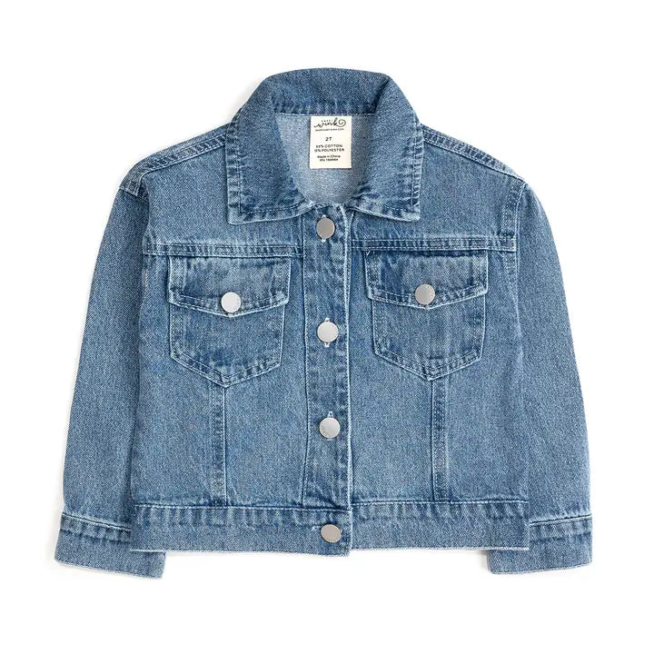 Howdy Gingham Bow Patch Denim Jacket - Brazos Avenue Market 