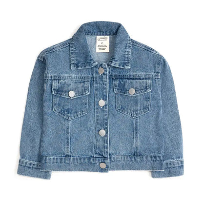 Howdy Gingham Bow Patch Denim Jacket - Brazos Avenue Market 