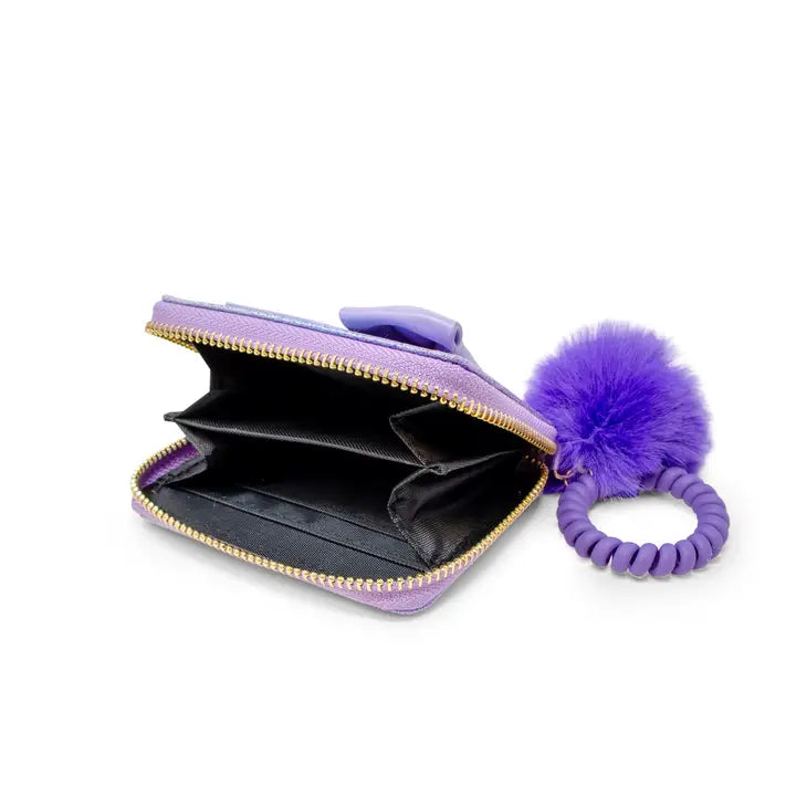 Shiny Jumbo Bow Spiral Strap Wallet | Brazos Avenue Market