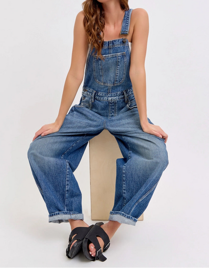 Mid-Waisted Barrel Overall