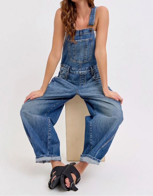 Mid-Waisted Barrel Overall