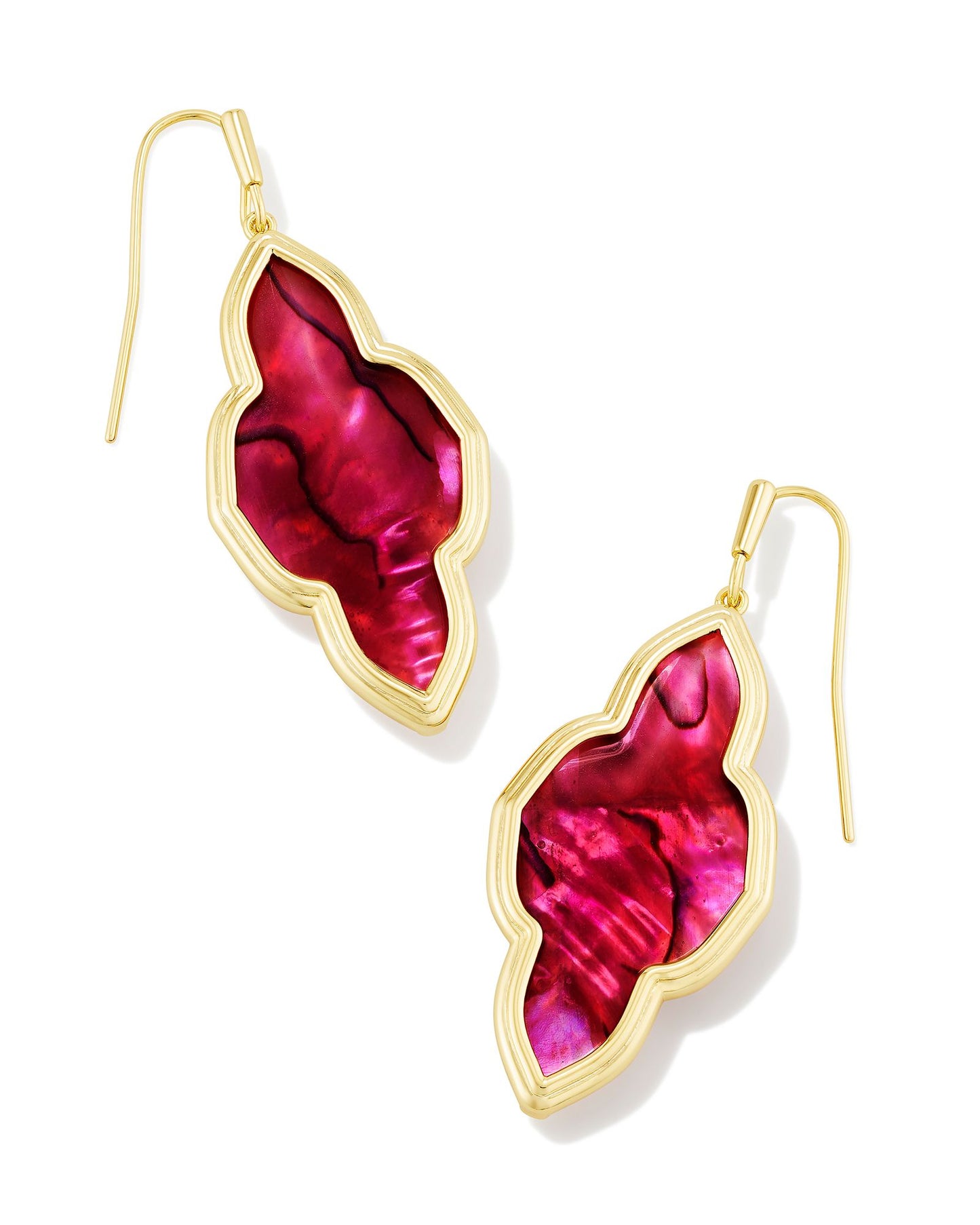 Framed Abbie Gold Drop Earrings