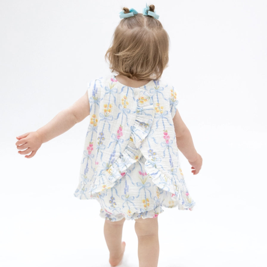 Ribbon Bouquets - Ruffle Back Top and Bloomer - Brazos Avenue Market 