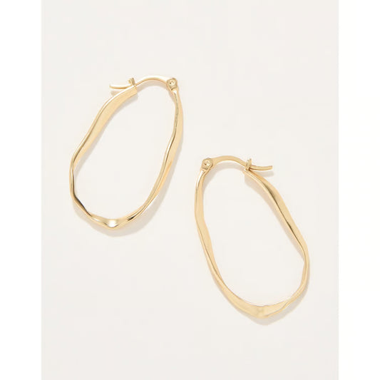 Isle of Hope Hoop Earrings Gold