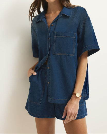Everyday Denim Button Up