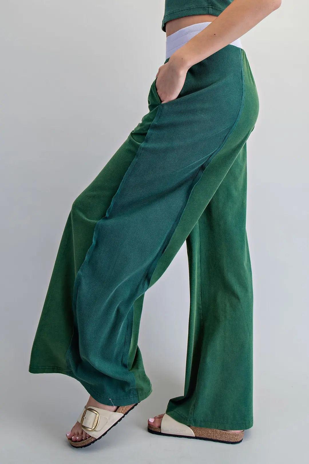 Forest Green Two Piece Set - Brazos Avenue Market 