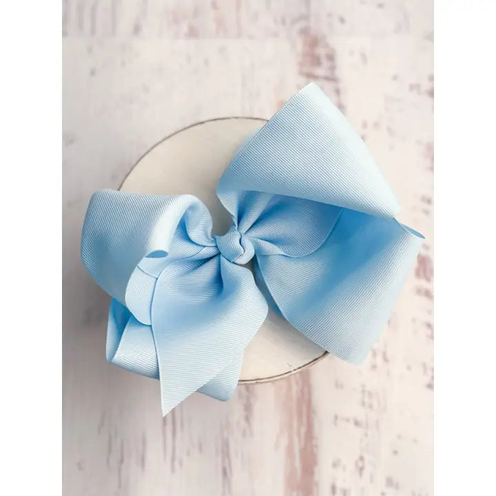 Texas Size Grosgrain Hair Bow - Alligator Clip - 6.5 - Brazos Avenue Market 