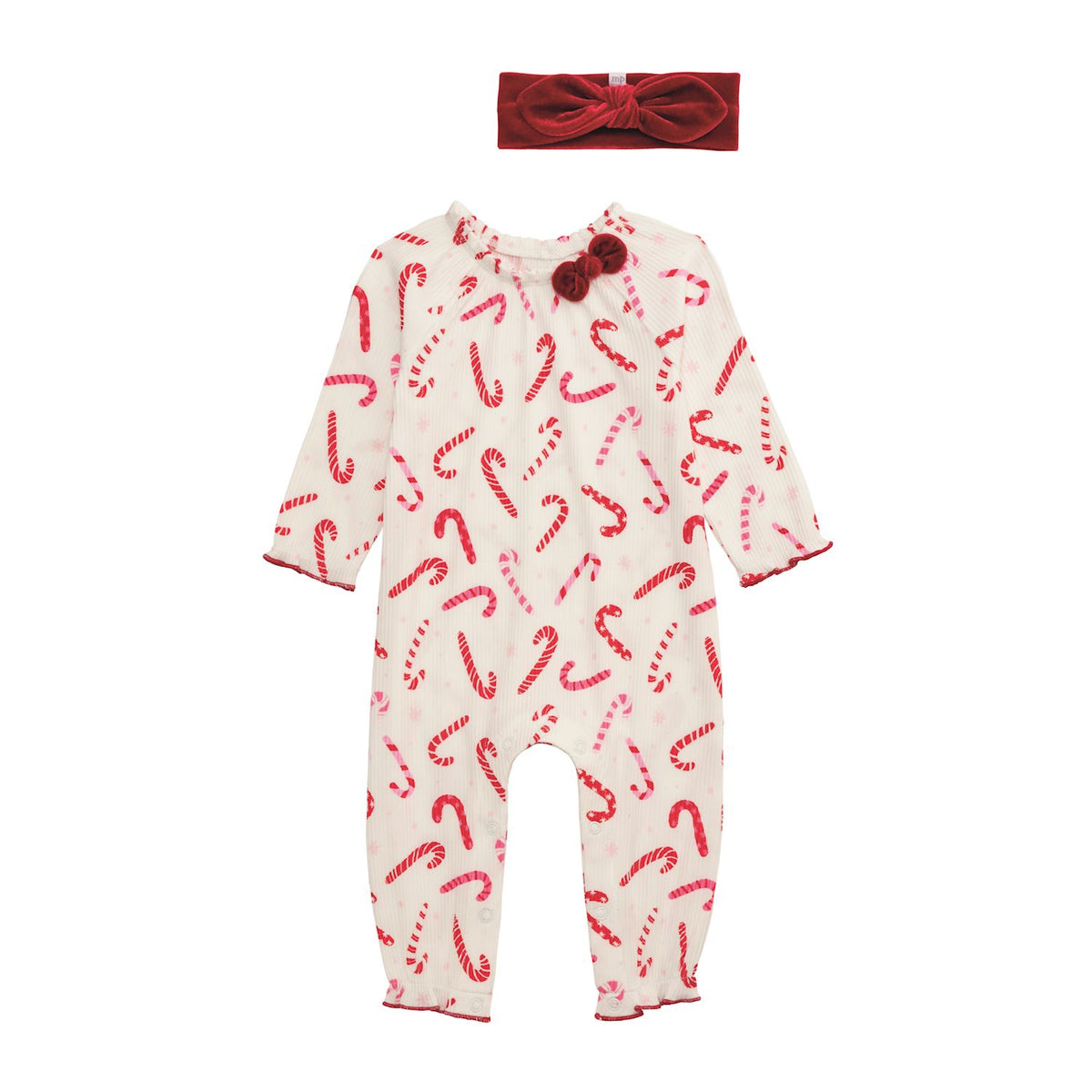Candy Cane One Piece + Headband