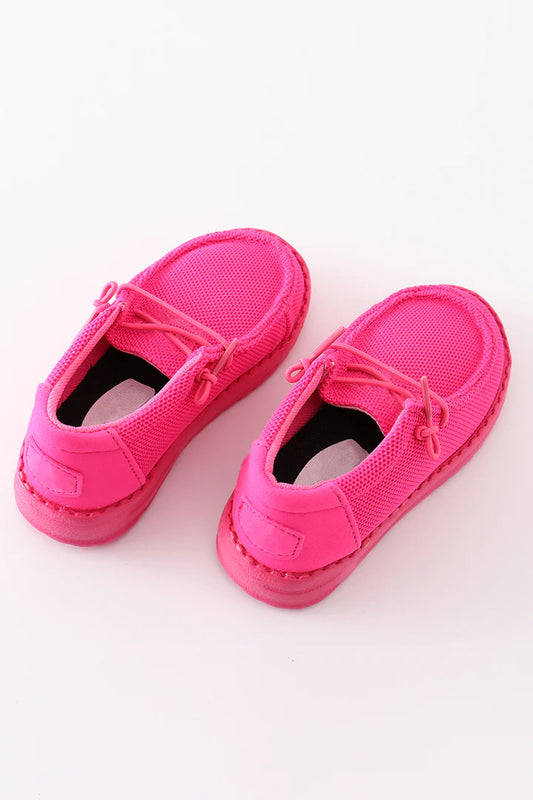 Pink Canvas Shoes - Brazos Avenue Market 