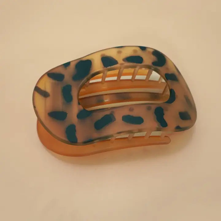 Jumbo Lay Flat Oval Hair Claw Clips Secure Styling - Brazos Avenue Market 