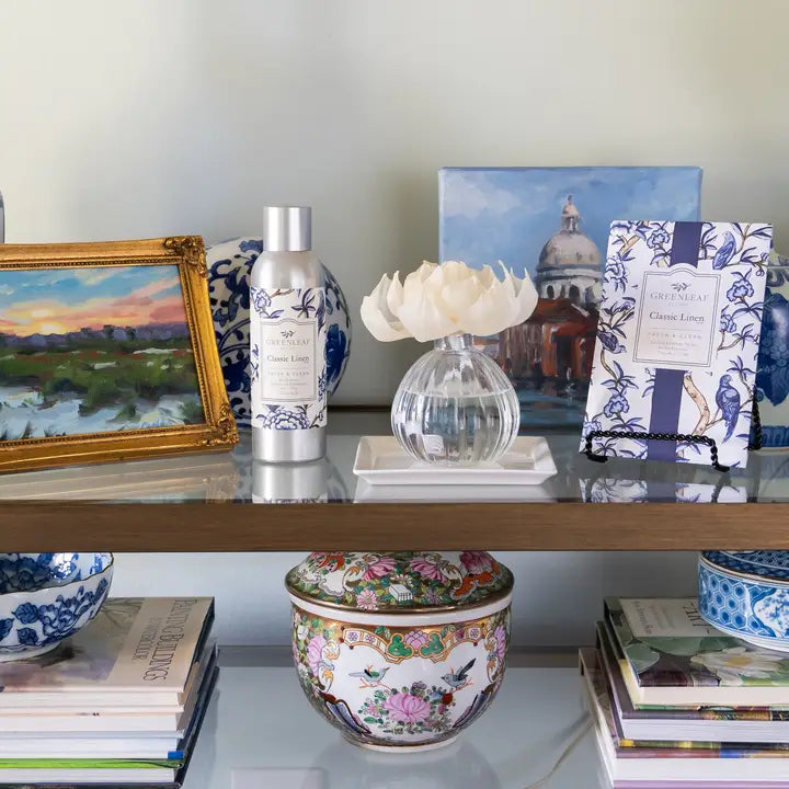 Green Leaf Flower Diffuser - Brazos Avenue Market 