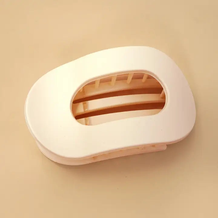 Jumbo Lay Flat Oval Hair Claw Clips Secure Styling - Brazos Avenue Market 