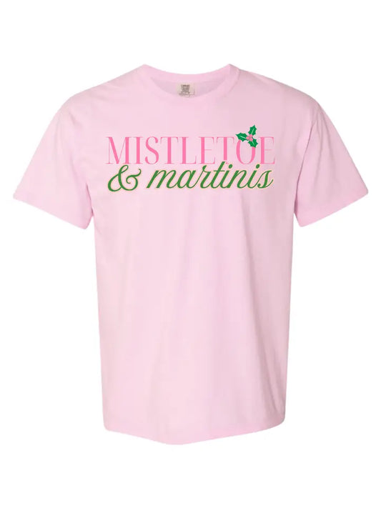 Mistletoe & Martinis Tee - Brazos Avenue Market 