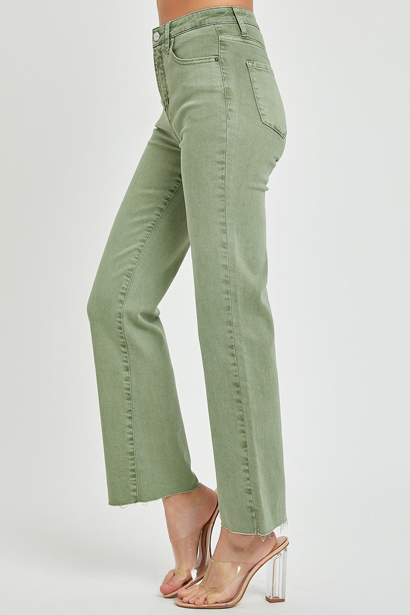 Olive Tummy Control Jeans