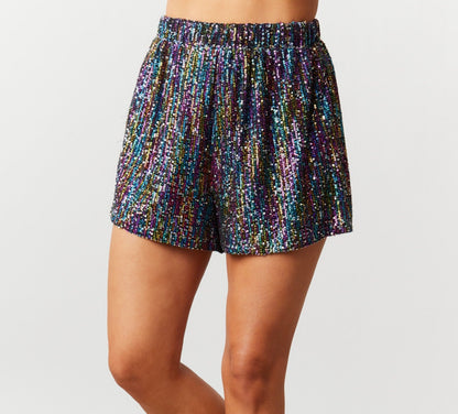 Prism Sequin Shorts "