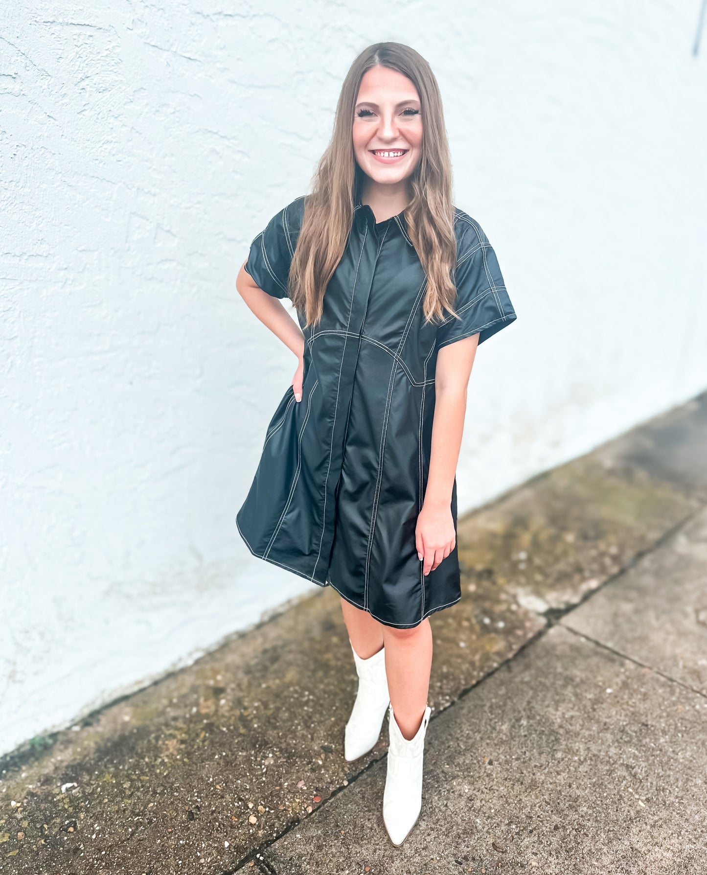 Midnight Mini Dress - Brazos Avenue Market 