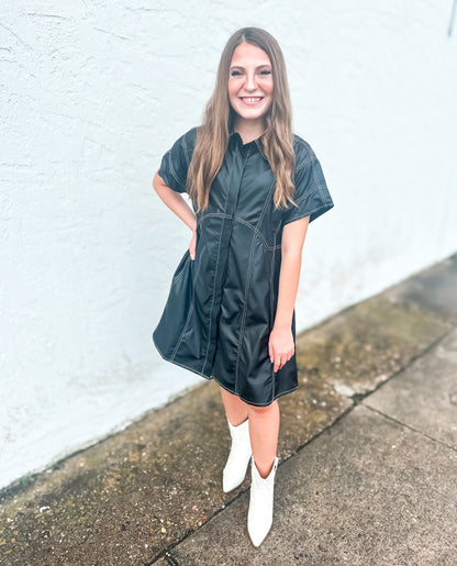 Midnight Mini Dress - Brazos Avenue Market 