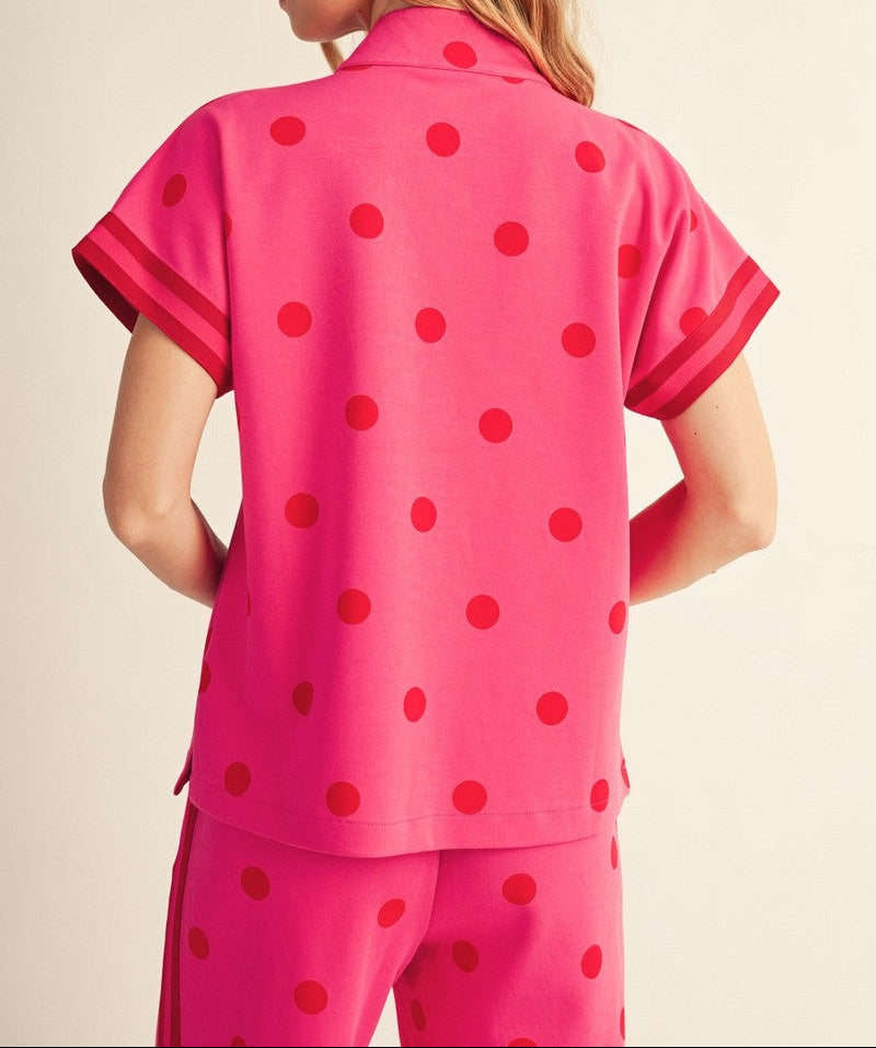 Hot Pink Polka Dot Set