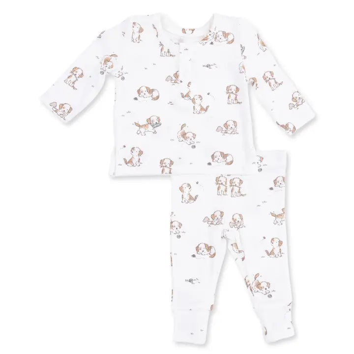 Explorer Puppy Blue - Long Sleeve Henley Play Set