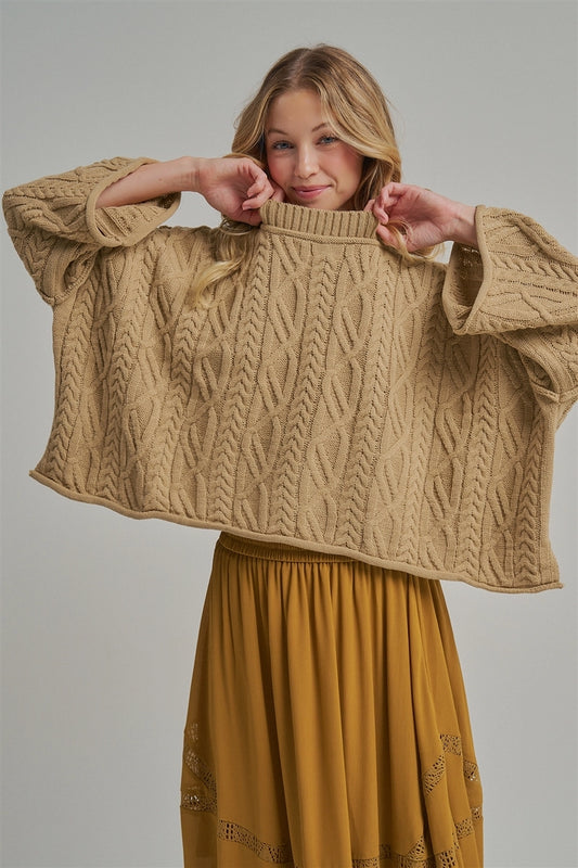 Oversized Cable Knit Sweater