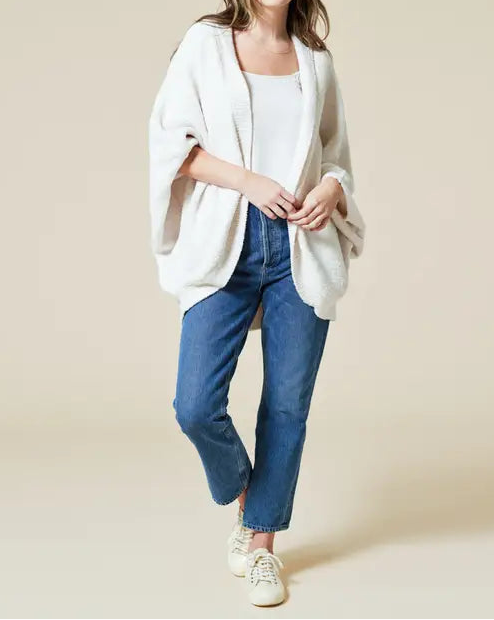 Soft & Cozy One Size Marshmallow Shrug