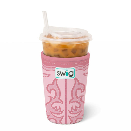 Boot Scootin' Pink Iced Cup Coolie - Brazos Avenue Market 