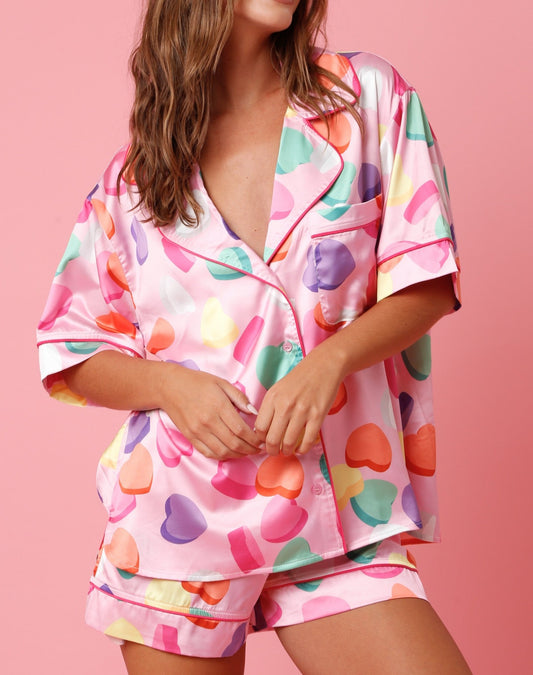 Valentines Candy Pajama Shirt - Brazos Avenue Market 