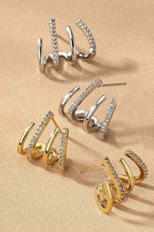 4 Layer Hoop Earrings