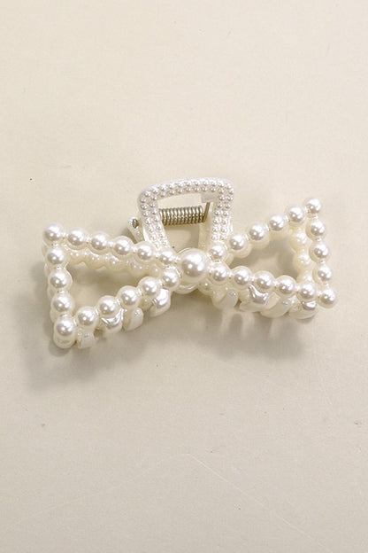 Pearl Hair Claw Clips - Brazos Avenue Market 