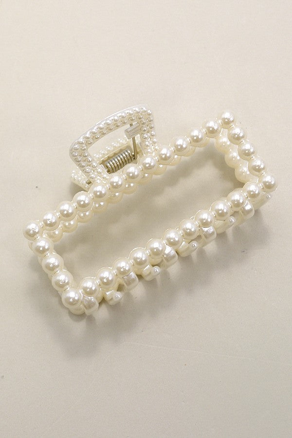 Pearl Hair Claw Clips - Brazos Avenue Market 