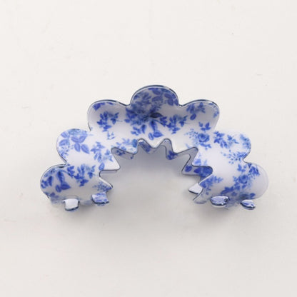 Vintage Porcelain Style Half Moon Hair Claw Clips - Brazos Avenue Market 