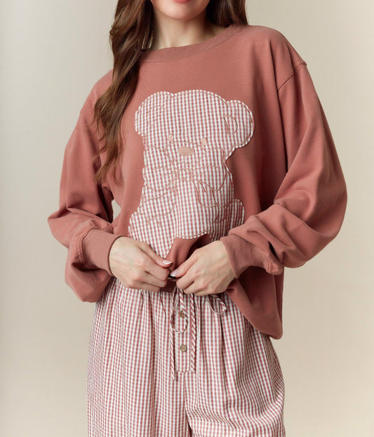 Teddy Bear Sweatshirt - Brazos Avenue Market 