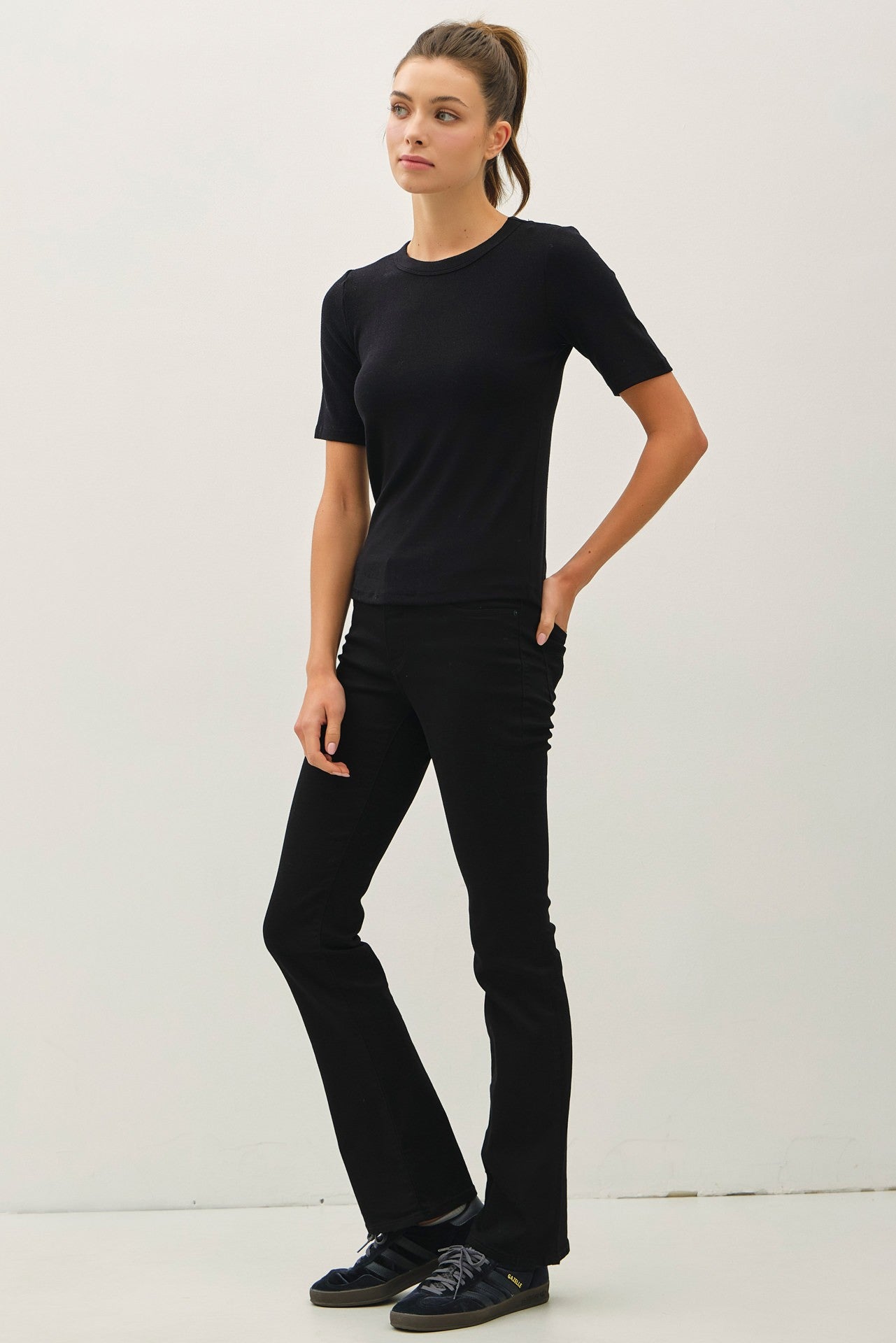 Basic Short Sleeve Top - Brazos Avenue Market 
