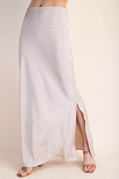 Side Slit Maxi Skirt - Brazos Avenue Market 
