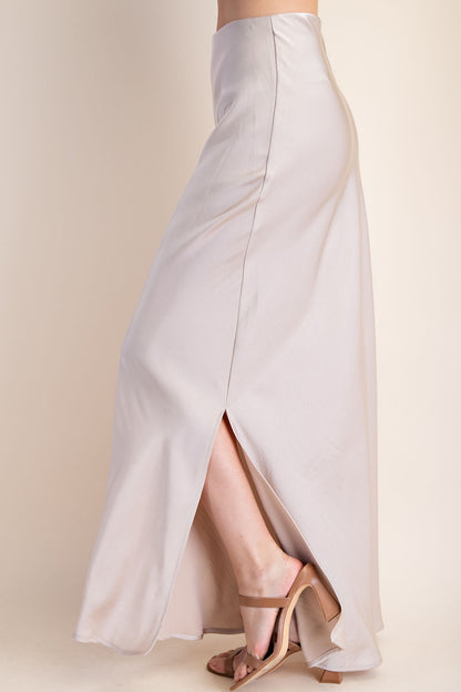 Side Slit Maxi Skirt - Brazos Avenue Market 