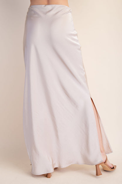 Side Slit Maxi Skirt - Brazos Avenue Market 