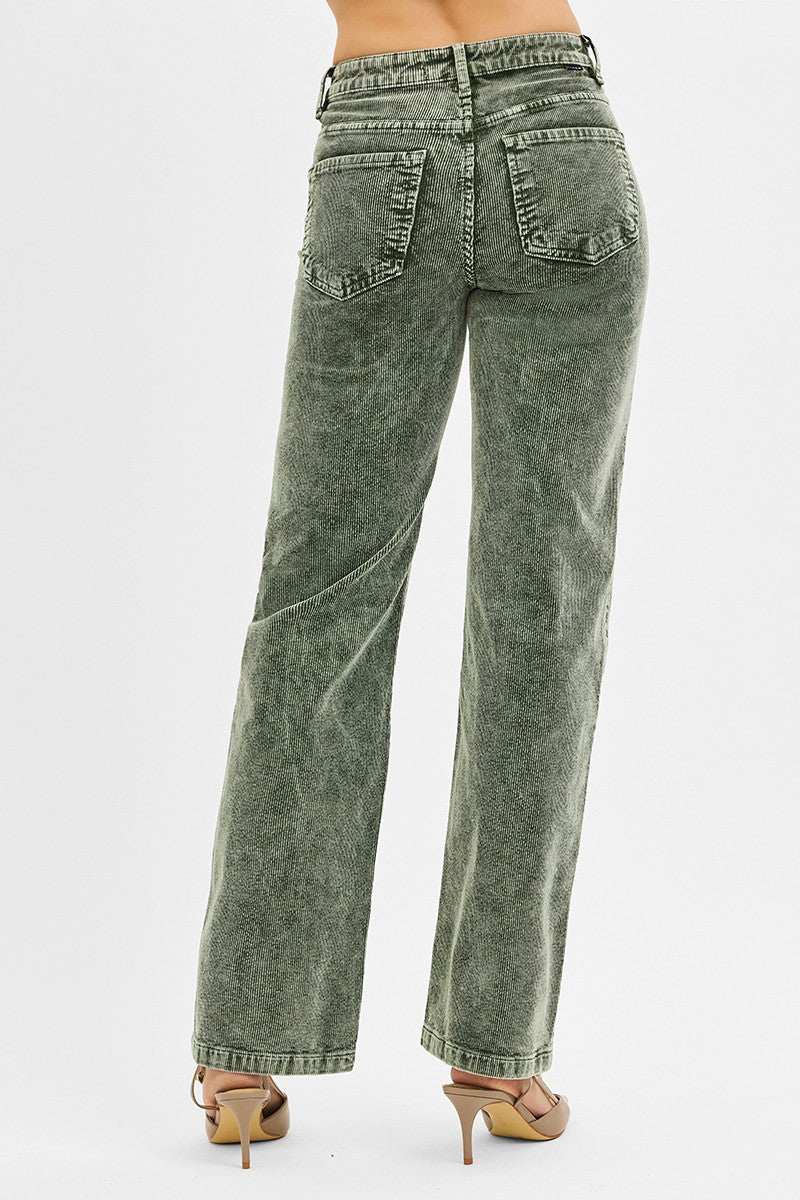 Forest Green Corduroy Pants - Brazos Avenue Market 