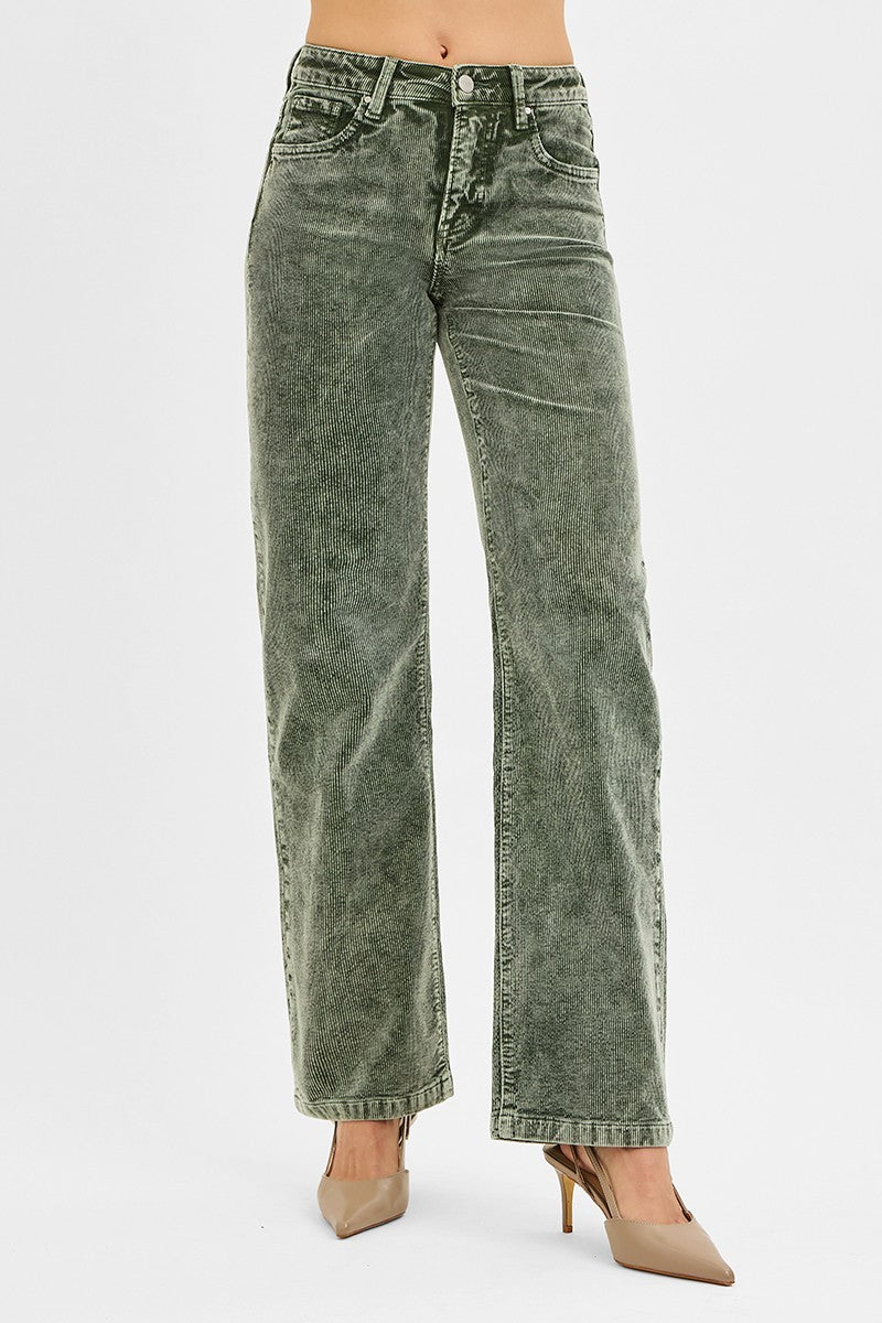 Forest Green Corduroy Pants - Brazos Avenue Market 