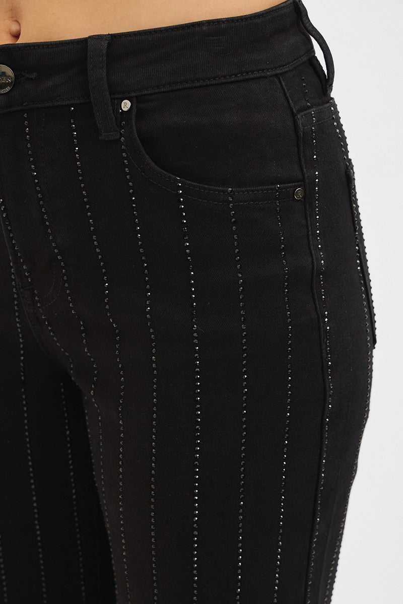 Shimmer Stripe Crops - Brazos Avenue Market 