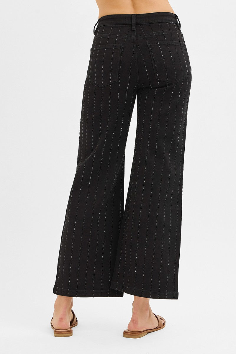 Shimmer Stripe Crops - Brazos Avenue Market 