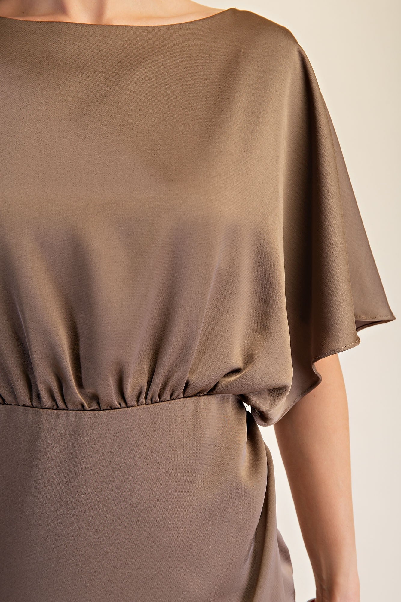 Mocha Glow Midi Dress - Brazos Avenue Market 