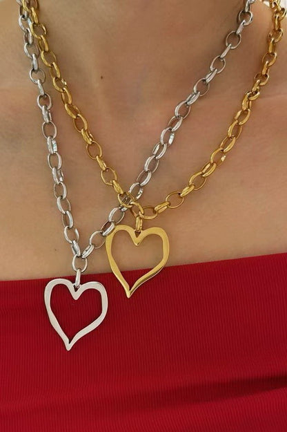 Heart Necklace - Brazos Avenue Market 
