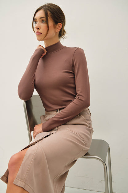Basic Turtle Neck Top - Brazos Avenue Market 