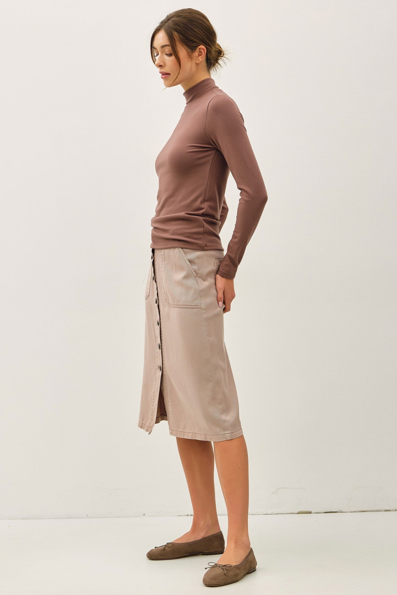 Basic Turtle Neck Top - Brazos Avenue Market 