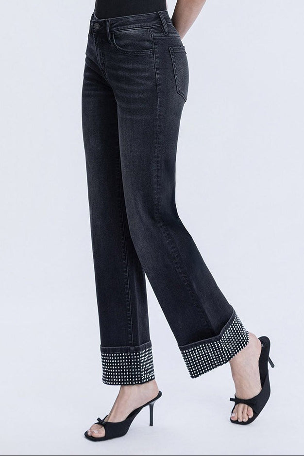 Flying Monkey Jeans - Studded Cuff - Brazos Avenue Market 