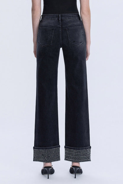 Flying Monkey Jeans - Studded Cuff - Brazos Avenue Market 