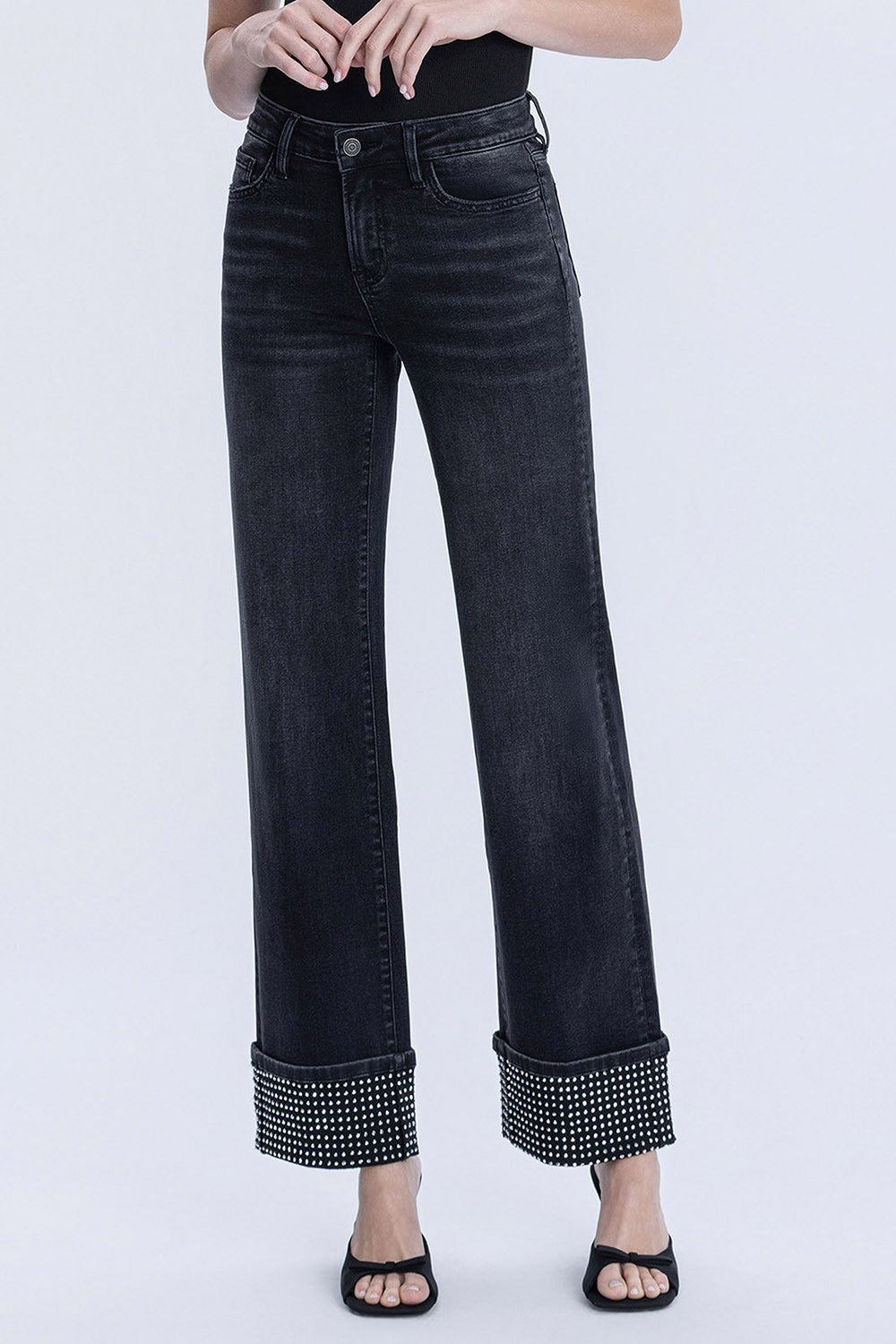 Flying Monkey Jeans - Studded Cuff - Brazos Avenue Market 