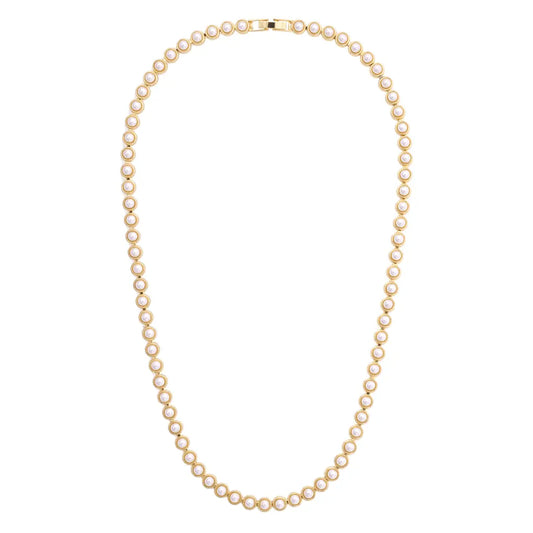Ivy Pearl Linked Necklace in Ivory - Brazos Avenue Market 