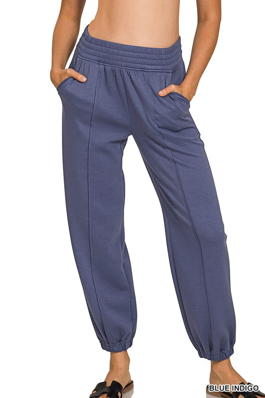 Zenana Indigo Pants Set