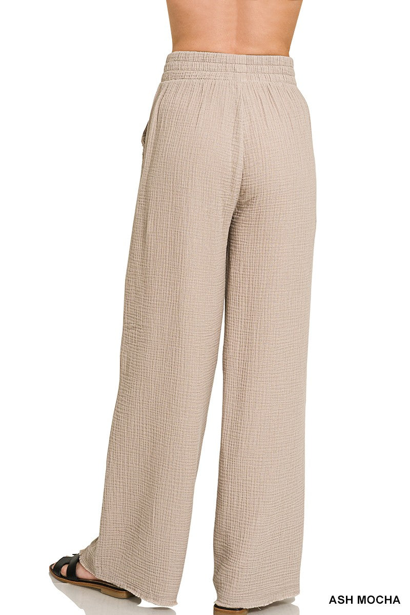 Double Gauze Lounge Pants - Brazos Avenue Market 